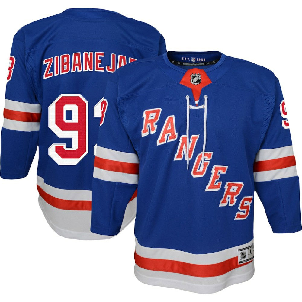 Mika Zibanejad New York Rangers Youth Home Premier Player Jersey - Blue | US 5256397