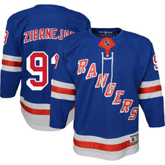 Mika Zibanejad New York Rangers Youth Home Premier Player Jersey - Blue | US 5256397