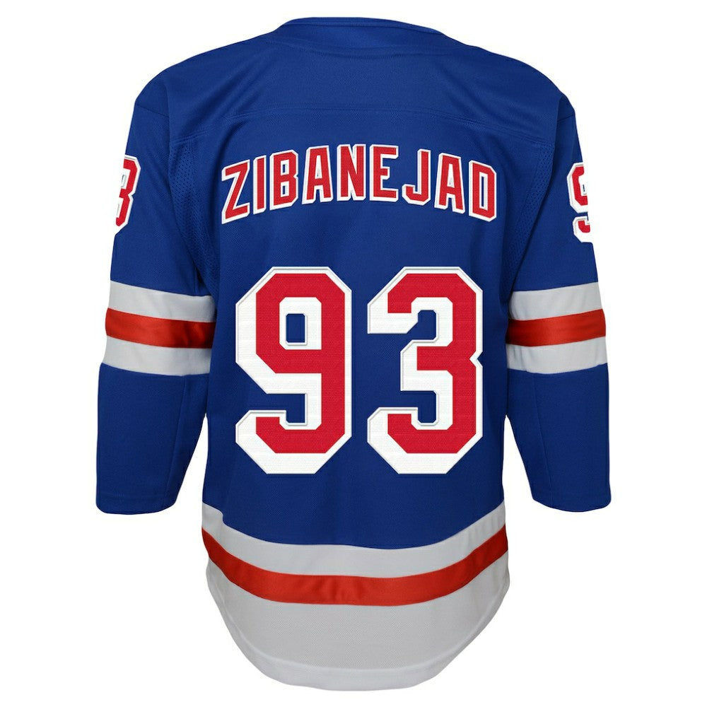 Mika Zibanejad New York Rangers Youth Home Premier Player Jersey - Blue | US 5256397