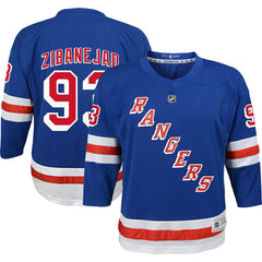 Mika Zibanejad New York Rangers Youth Home Replica Player Jersey - Blue | US 5256814