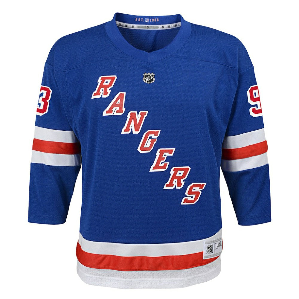 Mika Zibanejad New York Rangers Youth Home Replica Player Jersey - Blue | US 5256814