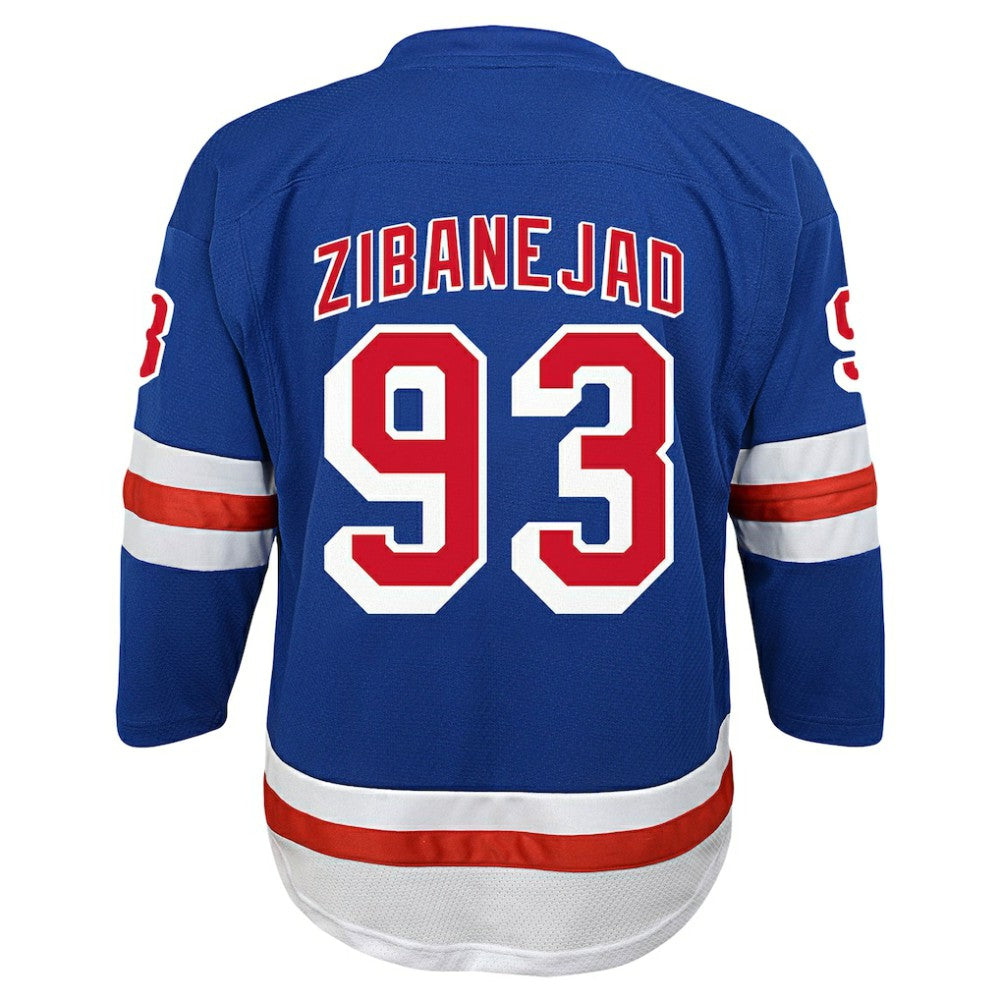 Mika Zibanejad New York Rangers Youth Home Replica Player Jersey - Blue | US 5256814