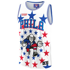 Philadelphia 76ers NBA & KidSuper Studios Unisex Hometown Jersey White - Fanatics