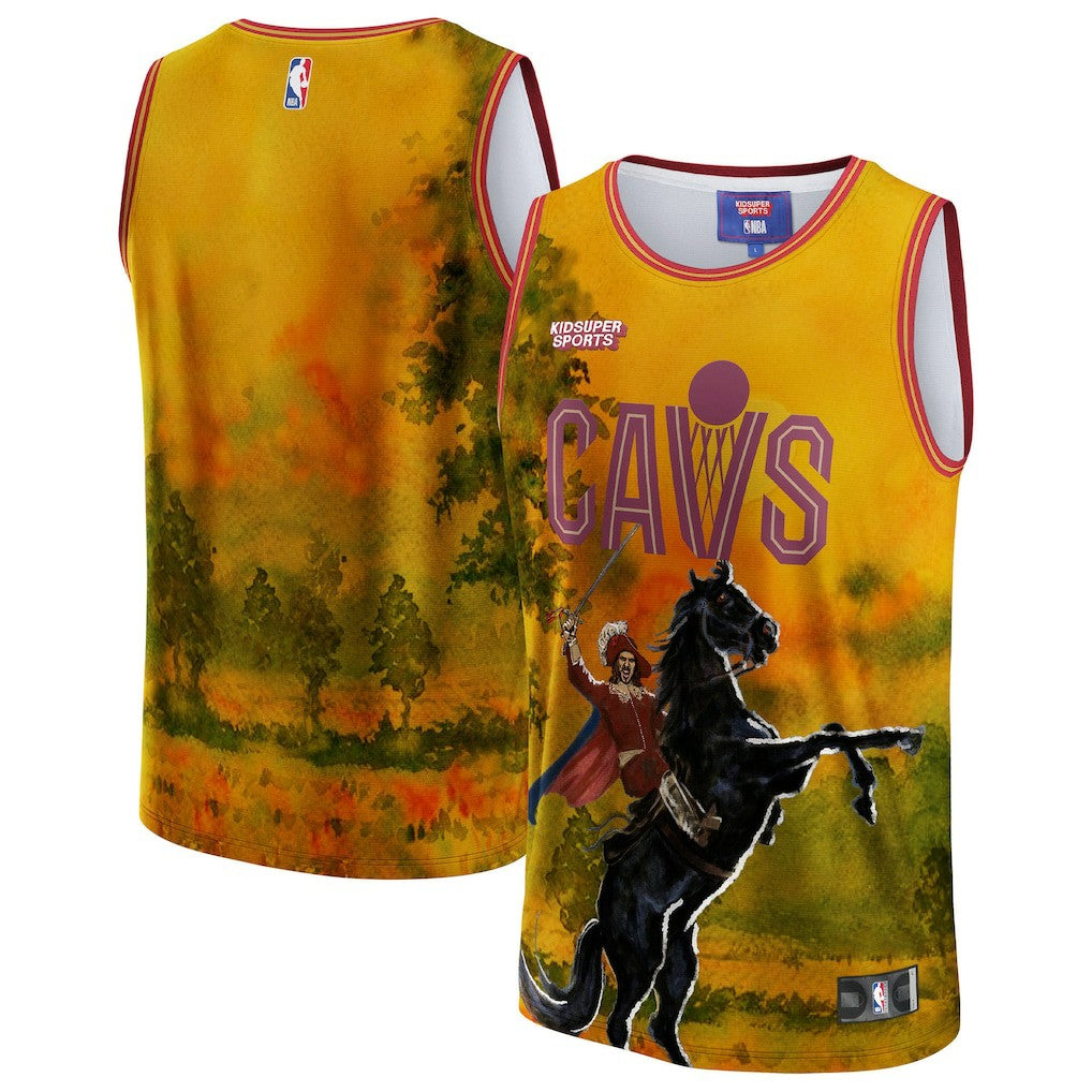 Cleveland Cavaliers NBA & KidSuper Studios Unisex Hometown Jersey Gold - Fanatics