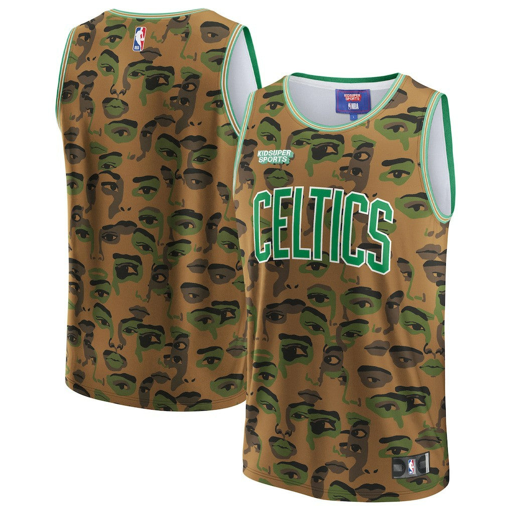 Boston Celtics NBA & KidSuper Studios Unisex Hometown Jersey Brown - Fanatics