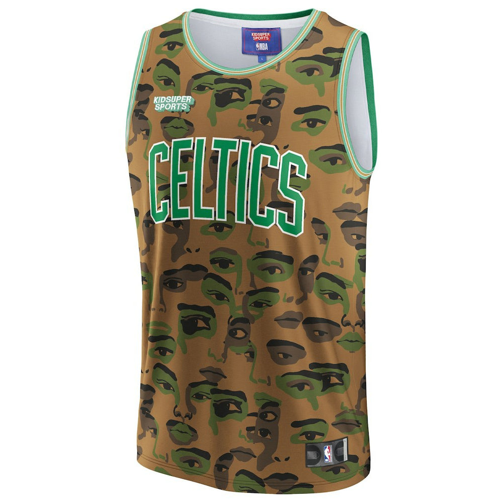 Boston Celtics NBA & KidSuper Studios Unisex Hometown Jersey Brown - Fanatics
