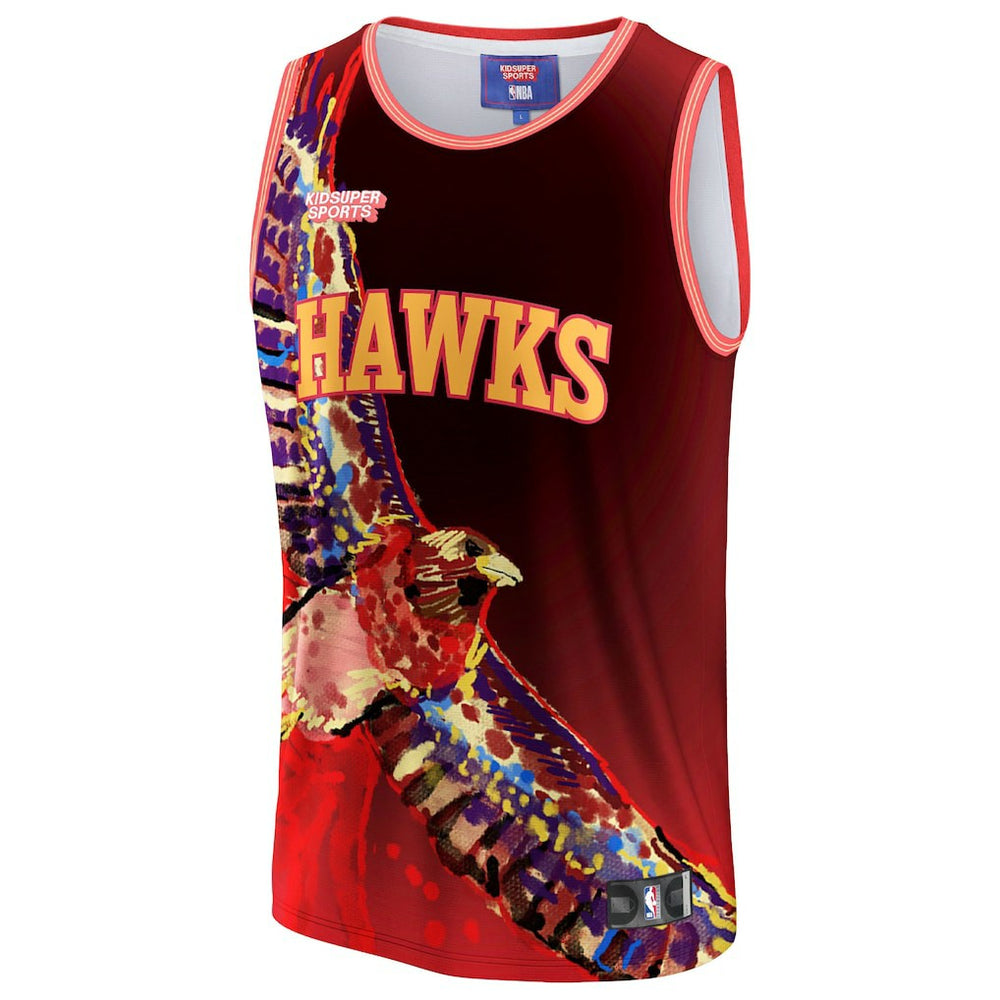 Atlanta Hawks NBA & KidSuper Studios Unisex Hometown Jersey Red - Fanatics