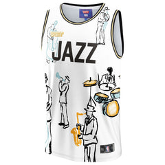 Utah Jazz NBA & KidSuper Studios Unisex Hometown Jersey White - Fanatics