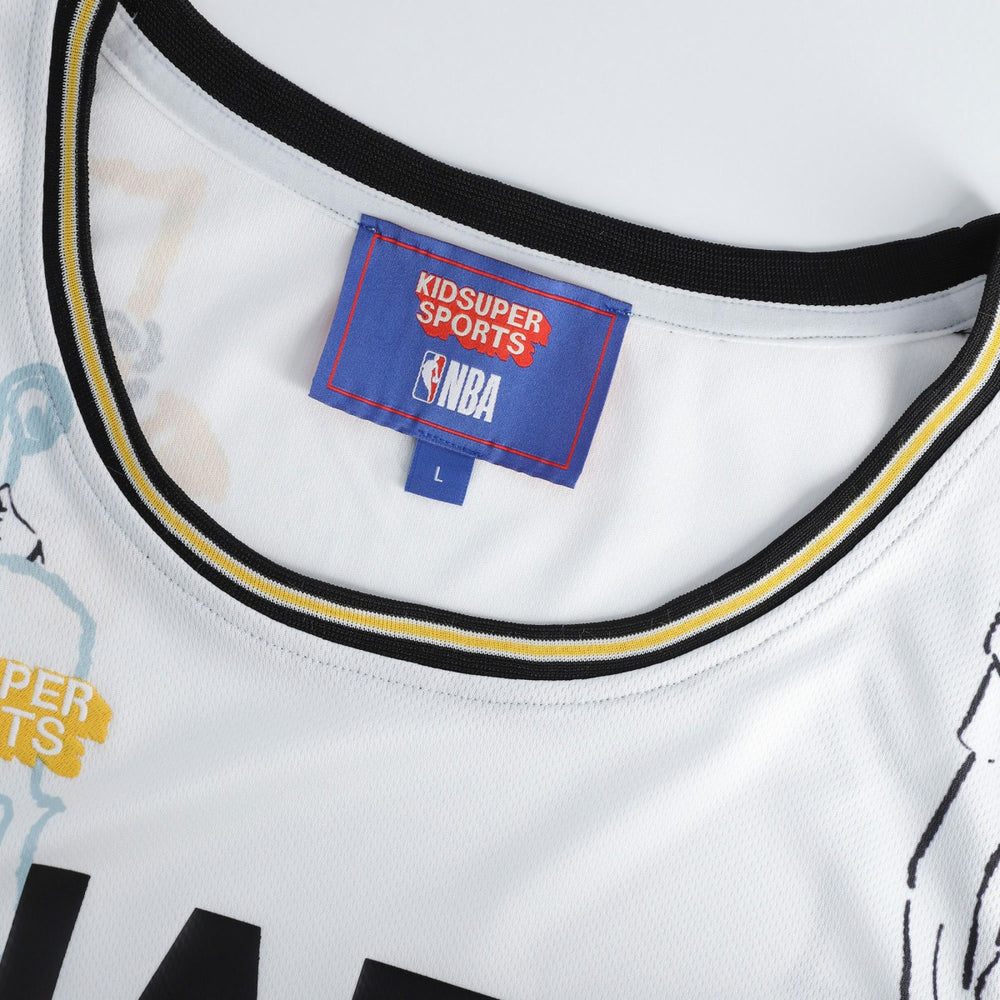 Utah Jazz NBA & KidSuper Studios Unisex Hometown Jersey White - Fanatics