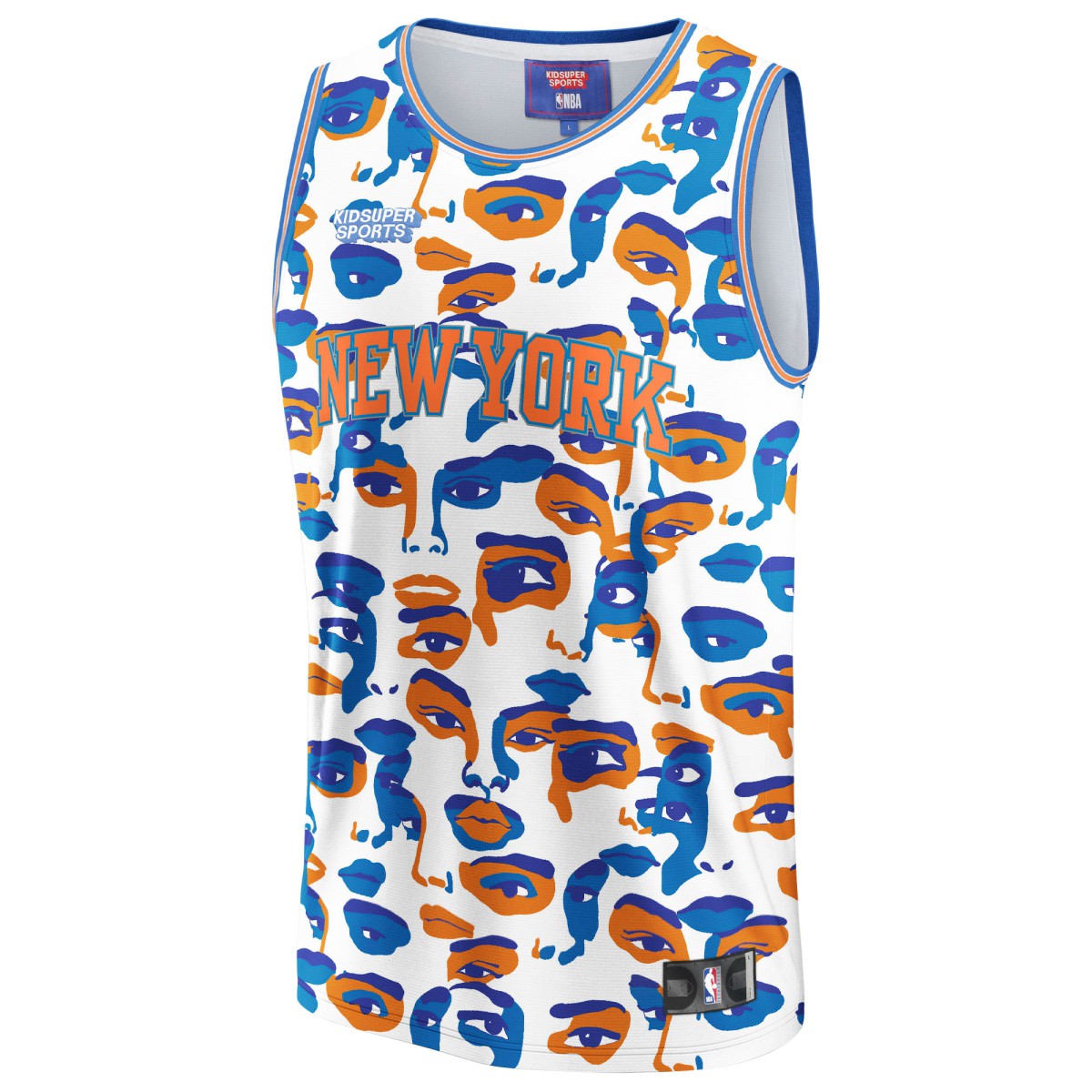 New York Knicks NBA & KidSuper Studios Unisex Hometown Jersey White - Fanatics