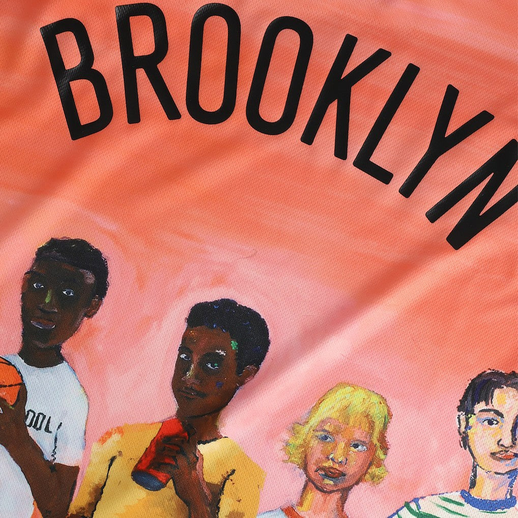 Brooklyn Nets NBA & KidSuper Studios Unisex Hometown Jersey Coral - Fanatics