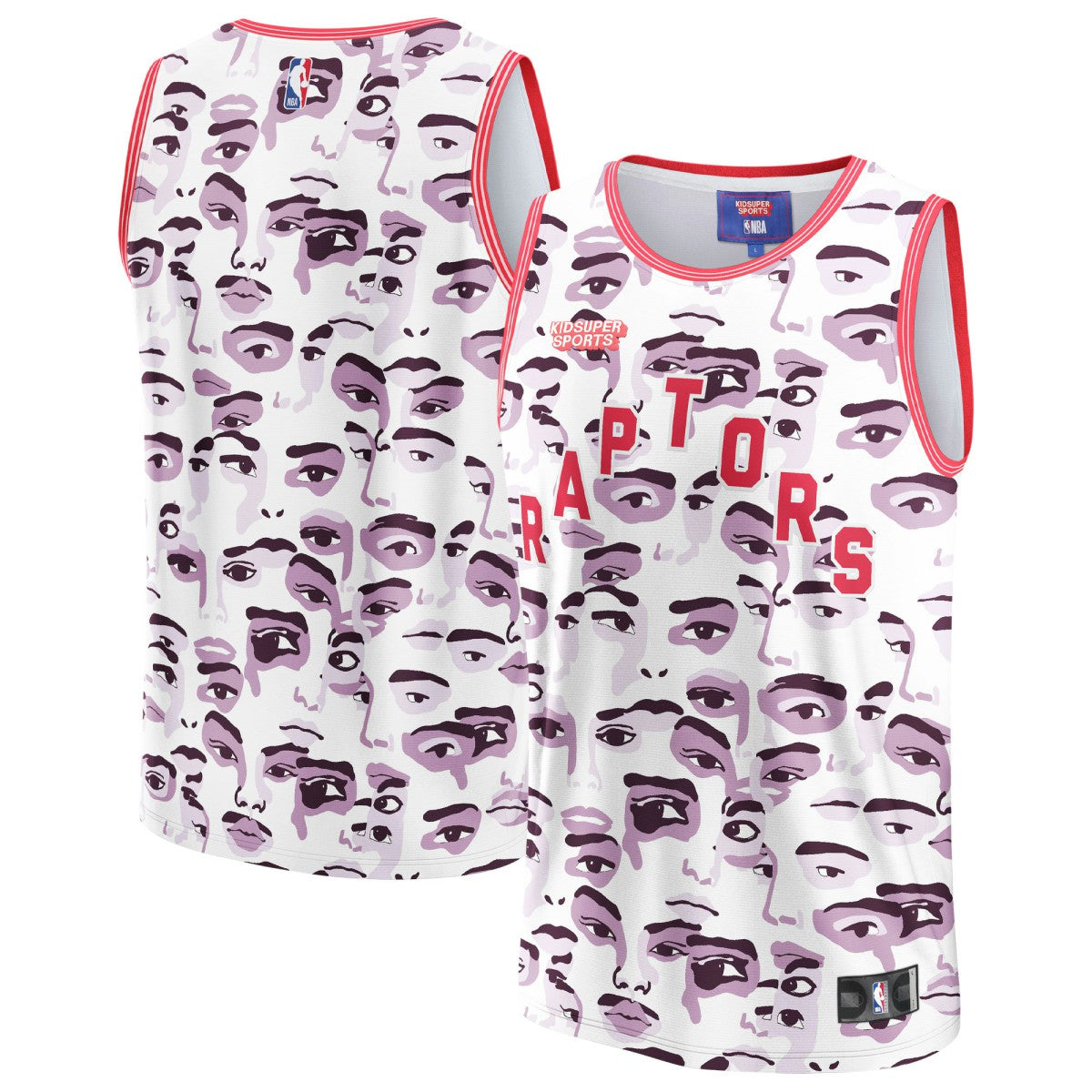 Toronto Raptors NBA & KidSuper Studios Unisex Hometown Jersey White - Fanatics