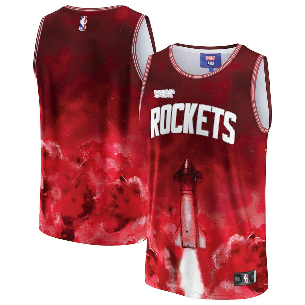 Houston Rockets NBA & KidSuper Studios Unisex Hometown Jersey Red - Fanatics