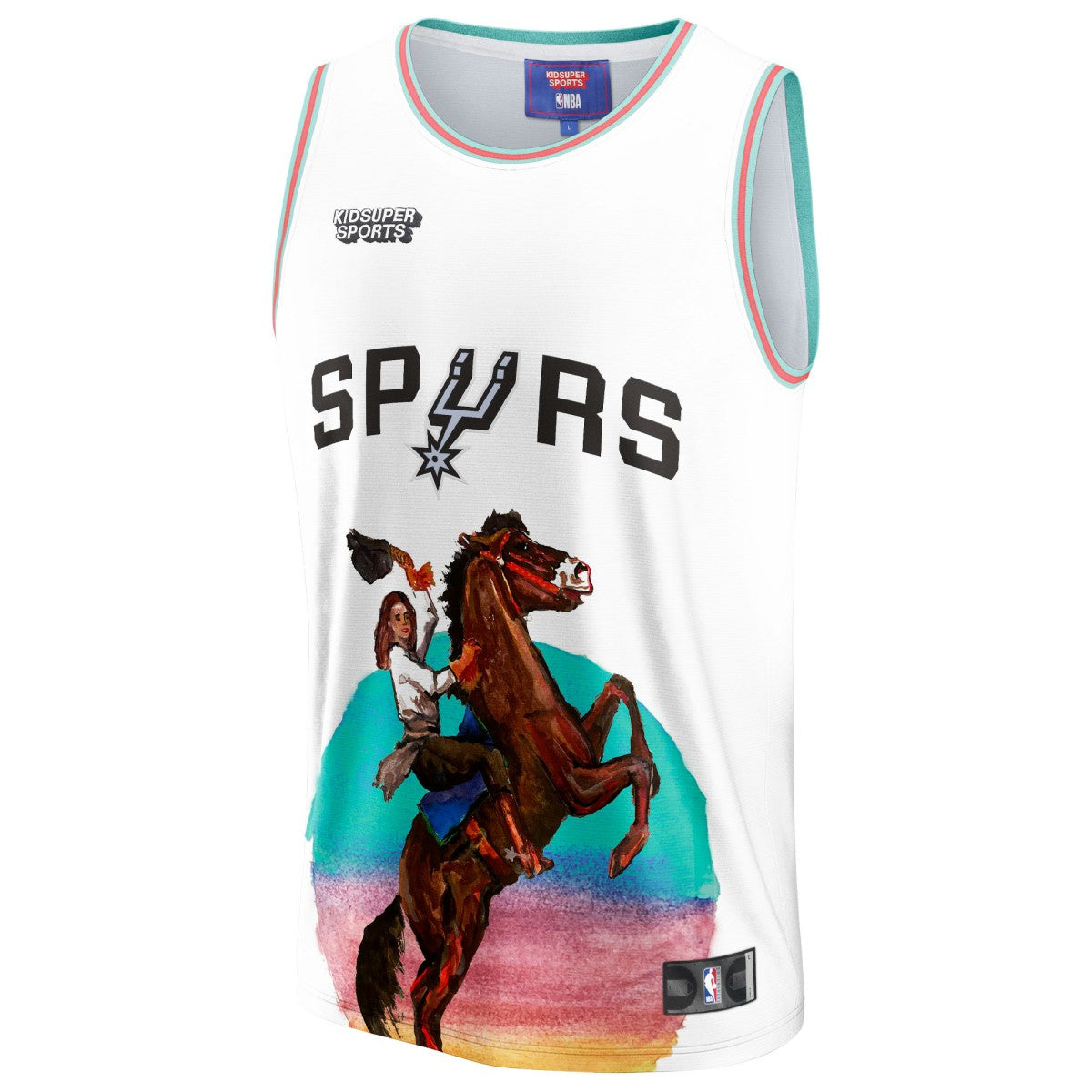 San Antonio Spurs NBA & KidSuper Studios Unisex Hometown Jersey White - Fanatics