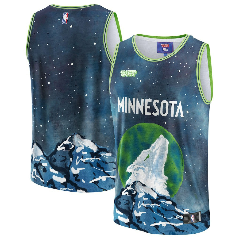 Minnesota Timberwolves NBA & KidSuper Studios Unisex Hometown Jersey Blue - Fanatics