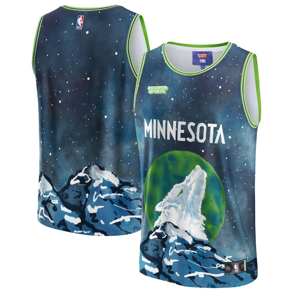Minnesota Timberwolves NBA & KidSuper Studios Unisex Hometown Jersey Blue - Fanatics