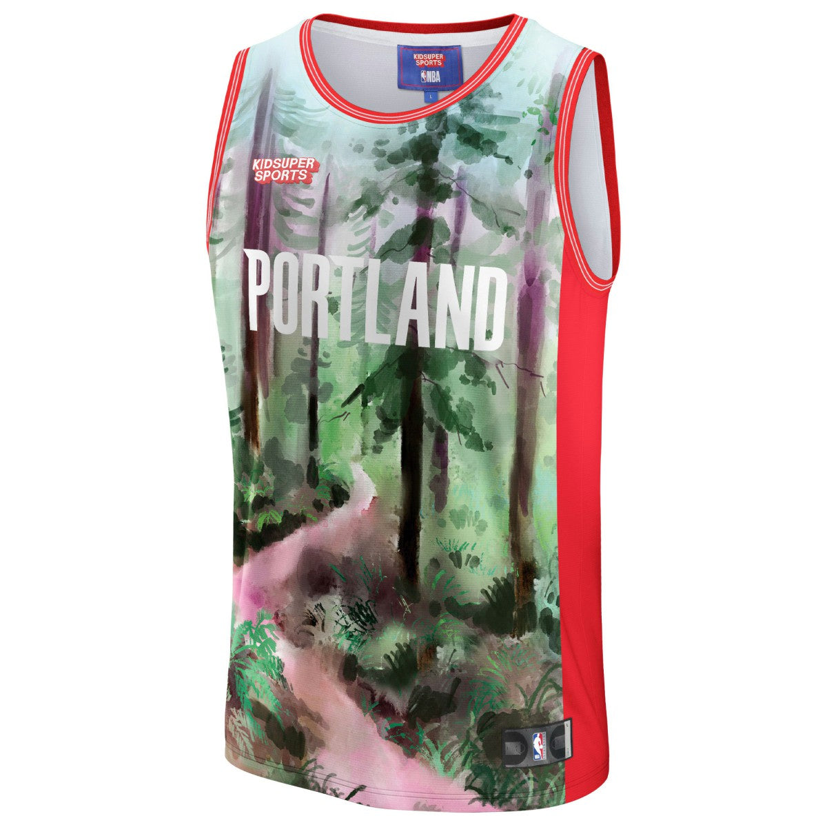 Portland Trail Blazers NBA & KidSuper Studios Unisex Hometown Jersey Green - Fanatics