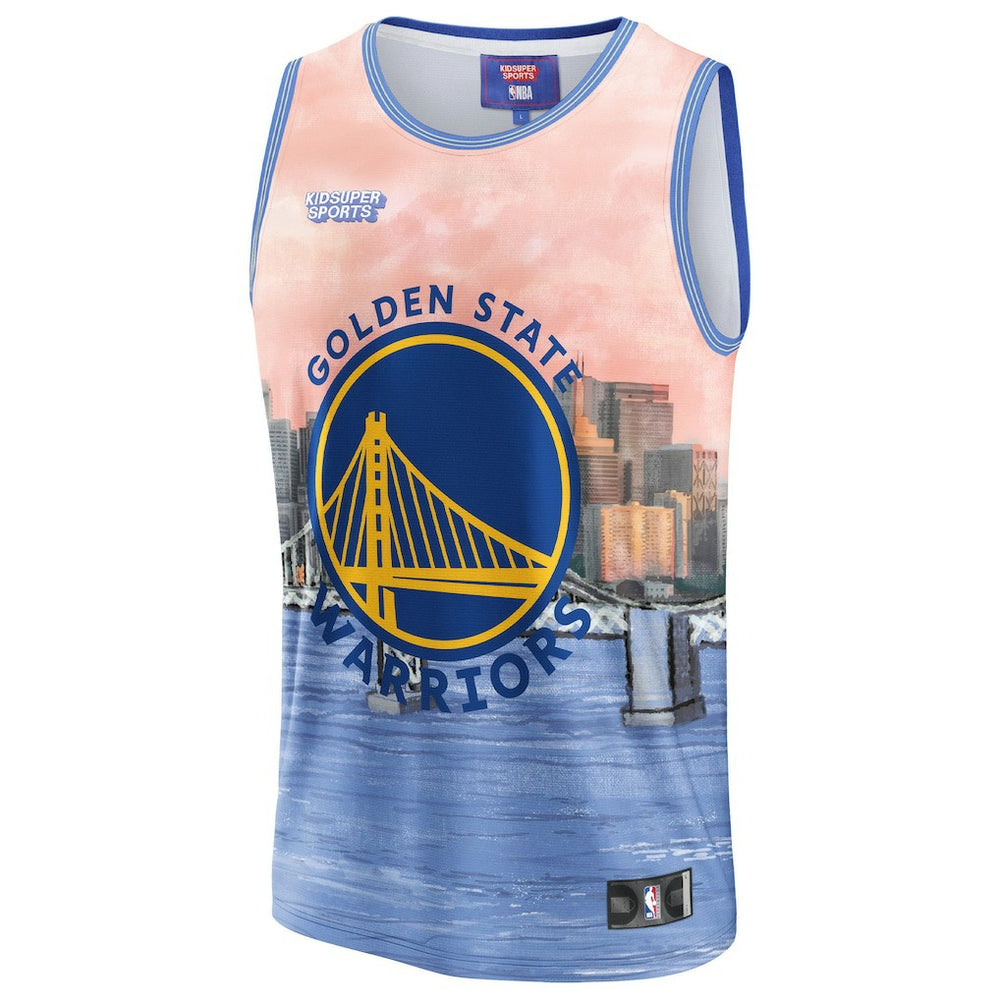 Golden State Warriors NBA & KidSuper Studios Unisex Hometown Jersey Blue - Fanatics