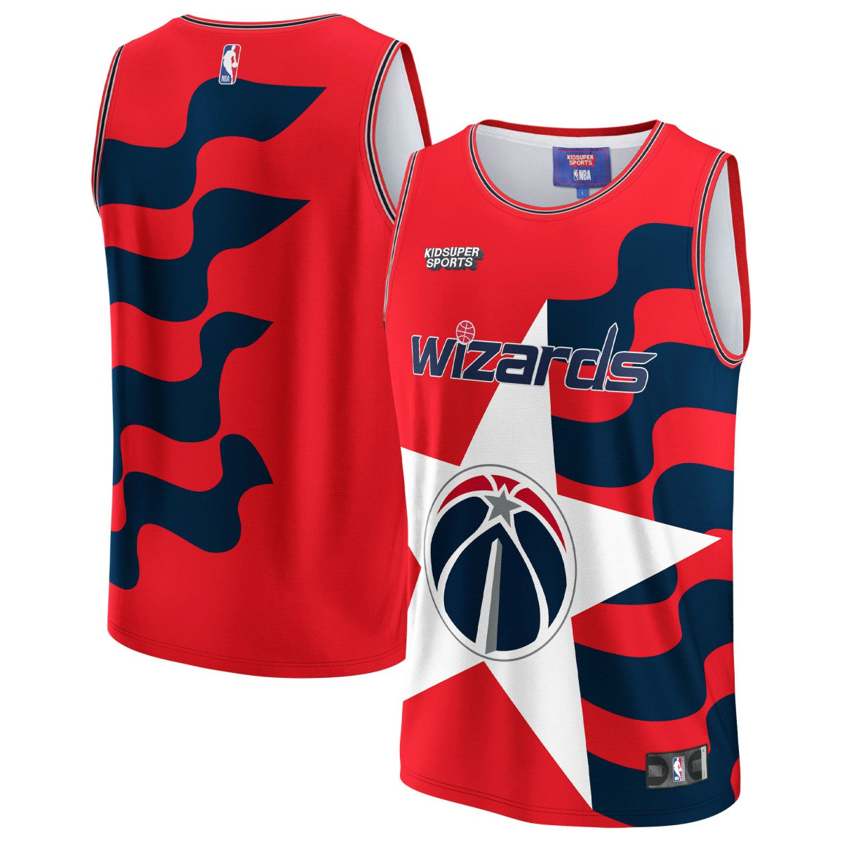 Washington Wizards NBA & KidSuper Studios Unisex Hometown Jersey Red - Fanatics