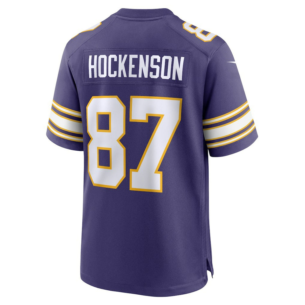 T.J. Hockenson Minnesota Vikings Classic Player Game Jersey - Purple Jerseys