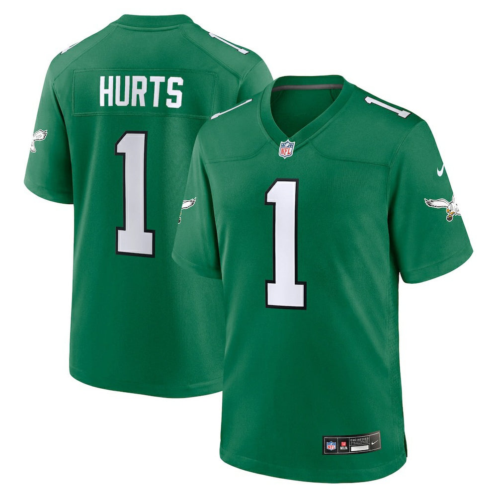 Jalen Hurts Philadelphia Eagles Alternate Game Player Jersey - Kelly Green Jerseys