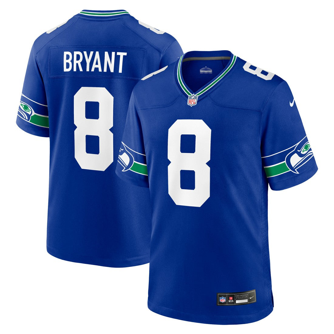 Coby Bryant Seattle Seahawks Throwback Player Game Jersey - Royal Jerseys