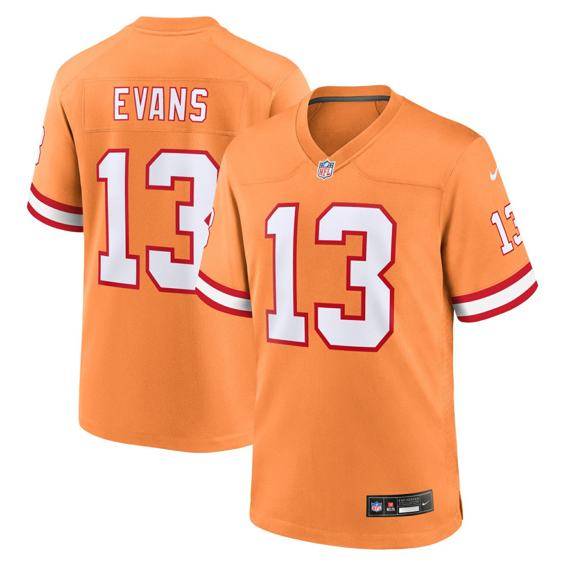 Mike Evans Tampa Bay Buccaneers Throwback Game Jersey - Orange Jerseys