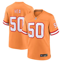 Vita Vea Tampa Bay Buccaneers Throwback Game Jersey - Orange Jerseys