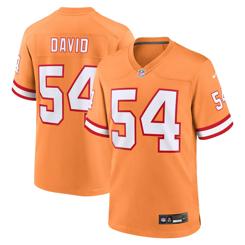 Lavonte David Tampa Bay Buccaneers Throwback Game Jersey - Orange Jerseys