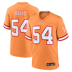 Lavonte David Tampa Bay Buccaneers Throwback Game Jersey - Orange Jerseys