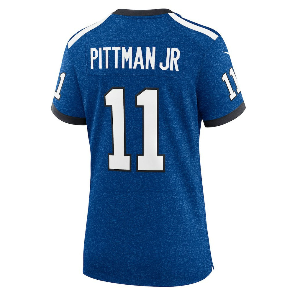 Michael Pittman Jr. Indianapolis Colts Women's Indiana Nights Alternate Game Jersey - Royal Jerseys