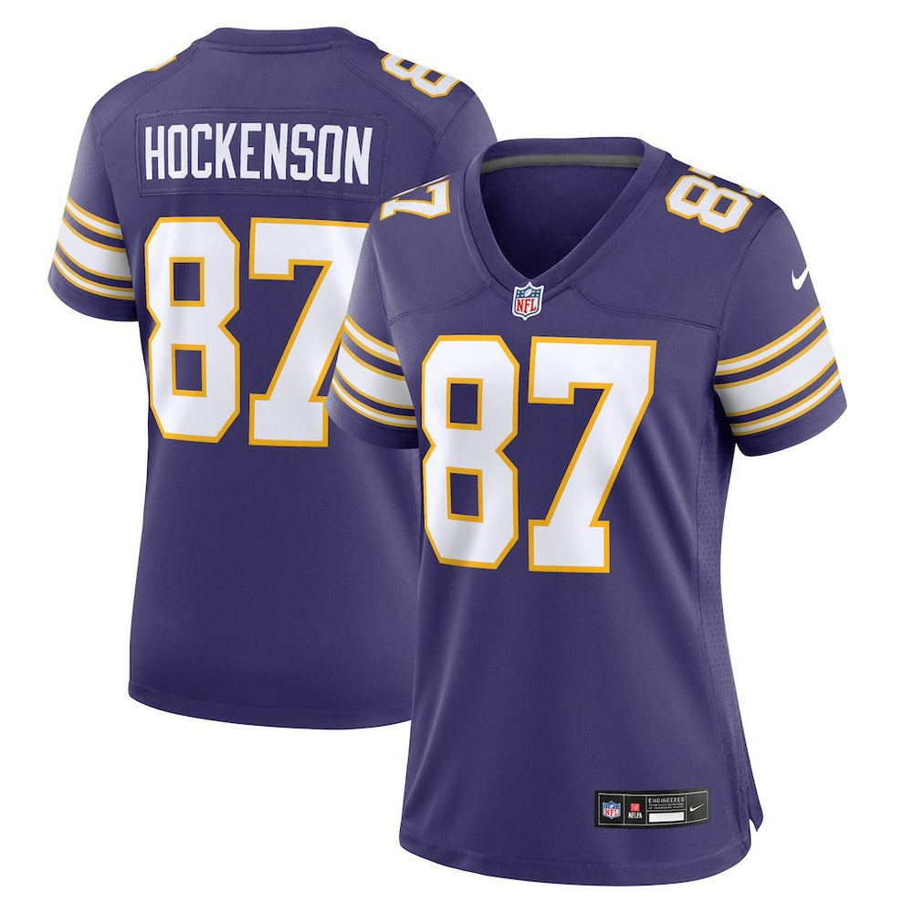 T.J. Hockenson Minnesota Vikings Women's Player Jersey - Purple Jerseys