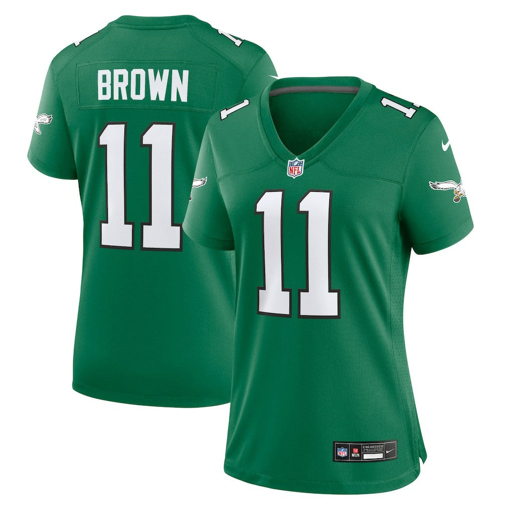 A.J. Brown Philadelphia Eagles Women's Player Jersey - Kelly Green Jerseys