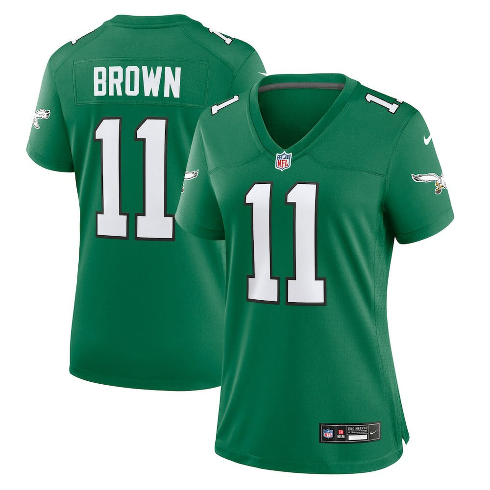 A.J. Brown Philadelphia Eagles Women's Player Jersey - Kelly Green Jerseys