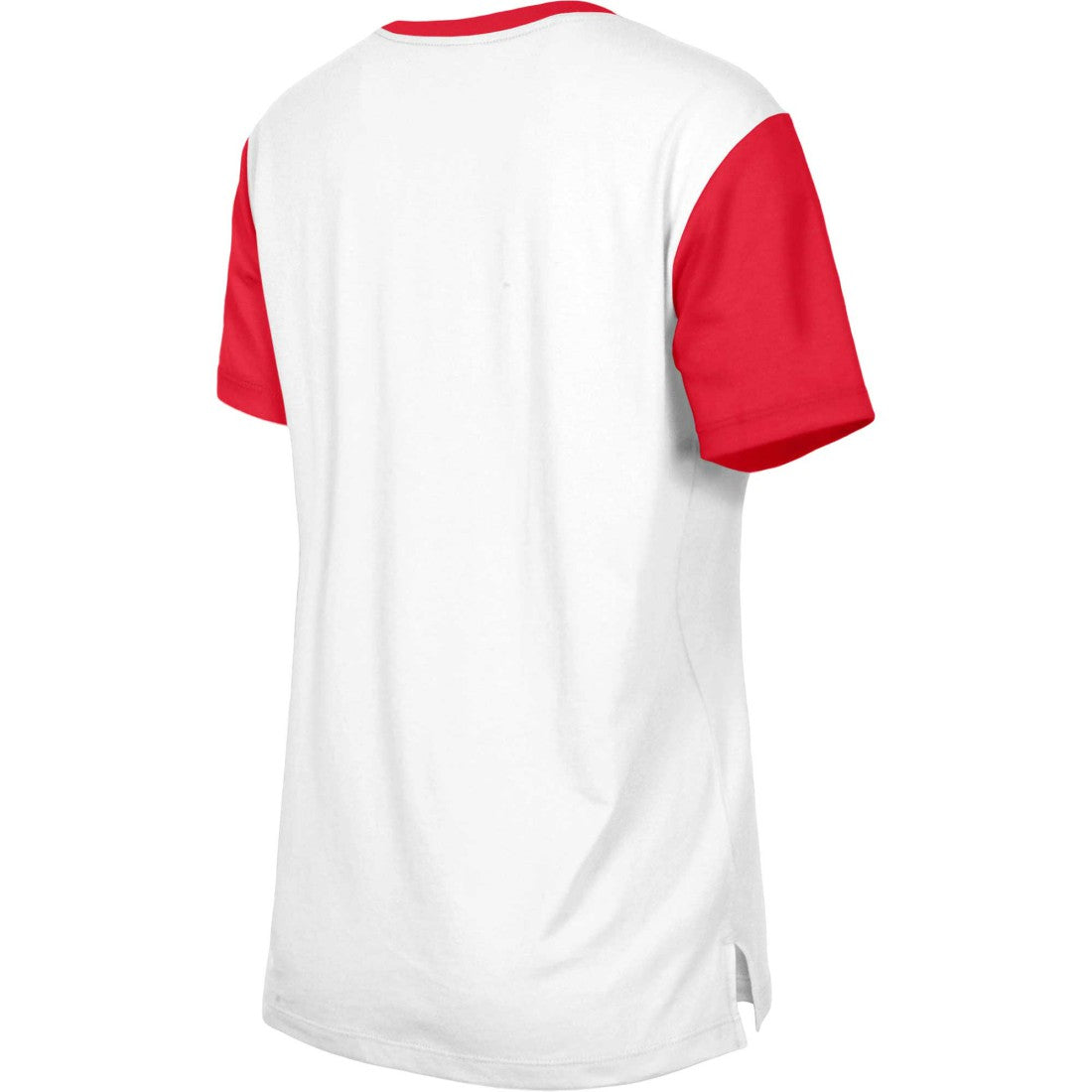 Tampa Bay Buccaneers New Era Women's Third Down Colorblock T-Shirt - White/Red T-shirts