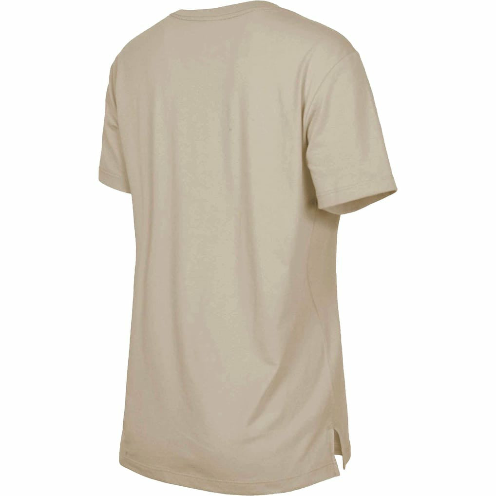 Miami Dolphins New Era Women's Third Down Historic T-Shirt - Tan T-shirts