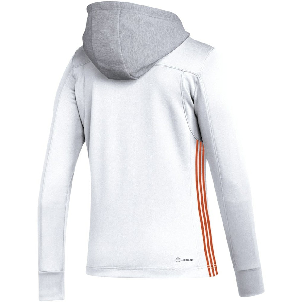 Philadelphia Flyers adidas Women's Refresh Skate Lace AEROREADY Pullover Hoodie - White | US 5260159