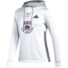 Los Angeles Kings adidas Women's Refresh Skate Lace AEROREADY Pullover Hoodie - White | US 5260161