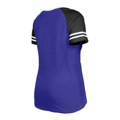 Baltimore Ravens New Era Women's Raglan Lace-Up T-Shirt - Purple T-shirts