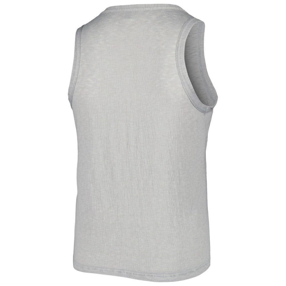 Pittsburgh Pirates Soft as a Grape Women's Plus Size High Neck Tri-Blend Tank Top - Gray Tanks