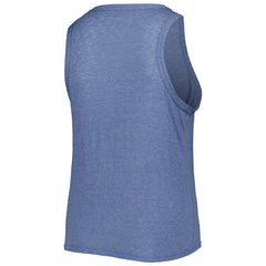 Tampa Bay Rays Soft as a Grape Women's Plus Size High Neck Tri-Blend Tank Top - Navy Tanks