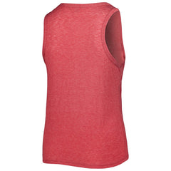 Texas Rangers Soft as a Grape Women's Plus Size High Neck Tri-Blend Tank Top - Red Tanks