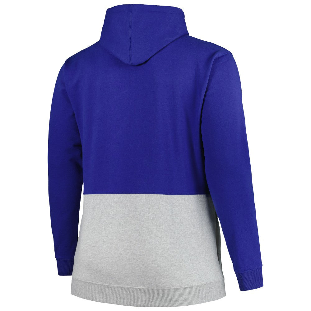 New York Mets Big & Tall Fleece Half-Zip Hoodie - Royal/White Hoodies
