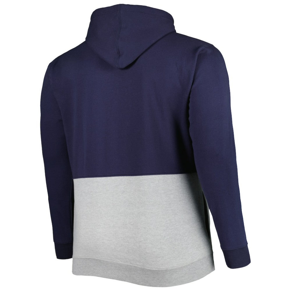 Washington Nationals Big & Tall Fleece Half-Zip Hoodie - Navy/White Hoodies