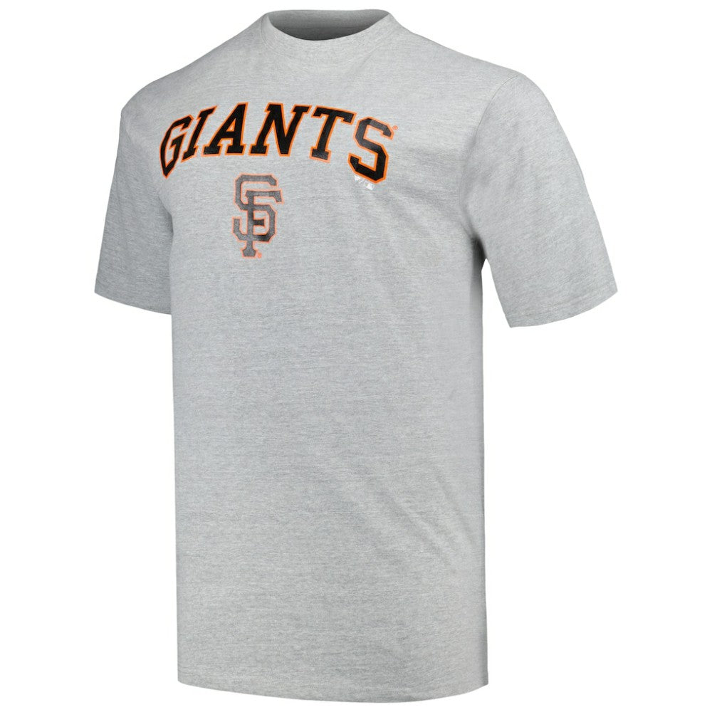San Francisco Giants Profile Big & Tall T-Shirt Combo Pack - Black/Heather Gray T-shirts