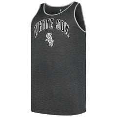 Chicago White Sox Profile Big & Tall Arch Over Logo Tank Top - Heather Charcoal Tanks