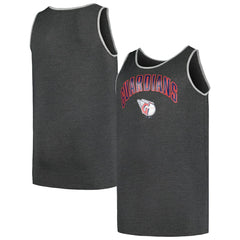 Cleveland Guardians Profile Big & Tall Arch Over Logo Tank Top - Heather Charcoal Tanks