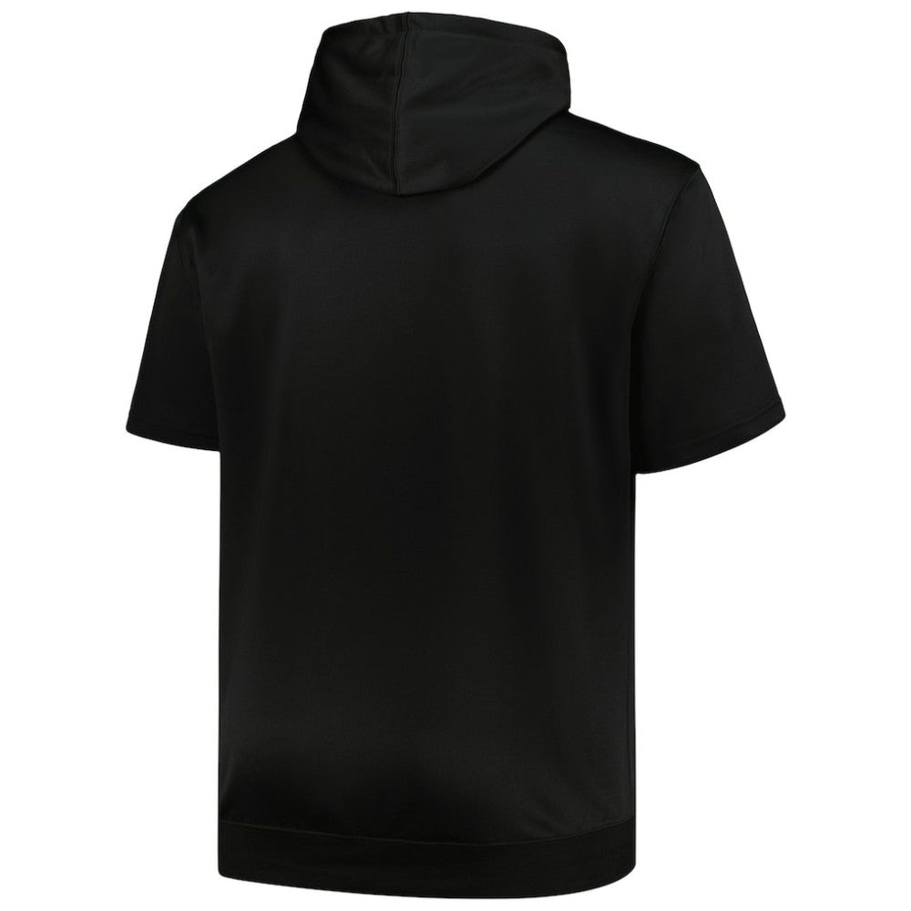Chicago White Sox Profile Big & Tall Contrast Short Sleeve Pullover Hoodie - Black Hoodies