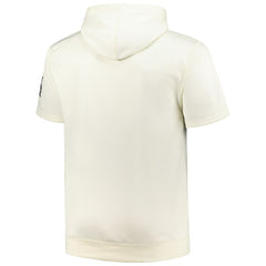Chicago White Sox Profile Big & Tall Contrast Short Sleeve Pullover Hoodie - Oatmeal Hoodies