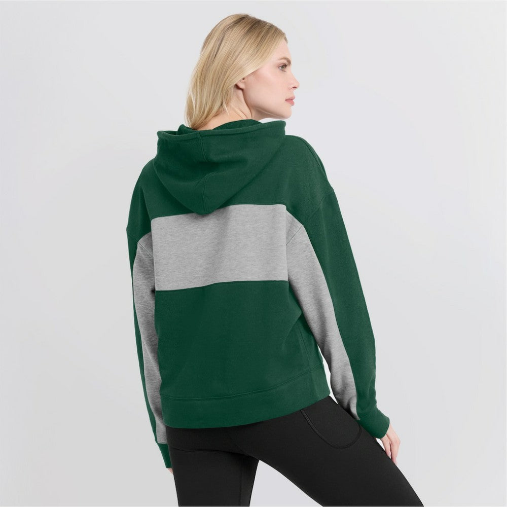 Athletics Fanatics Women's Filled Stat Sheet Pullover Hoodie - Green Hoodies
